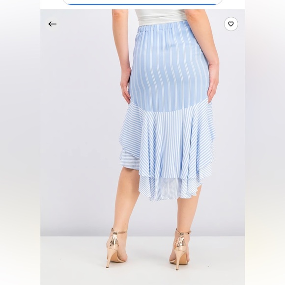 NWT One Hart tiered ruffle high low skirt - Picture 2 of 9